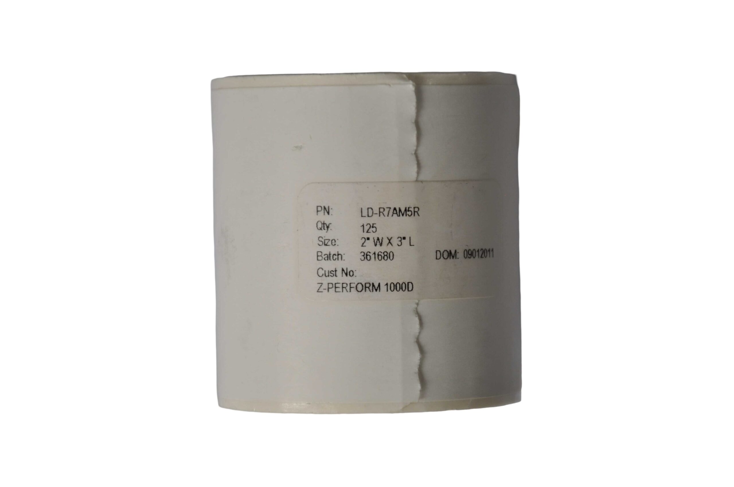 Zebra LD-R7AM5R 2 x 3 pulgadas – 125 por rollo Z-PERFORM 1000D